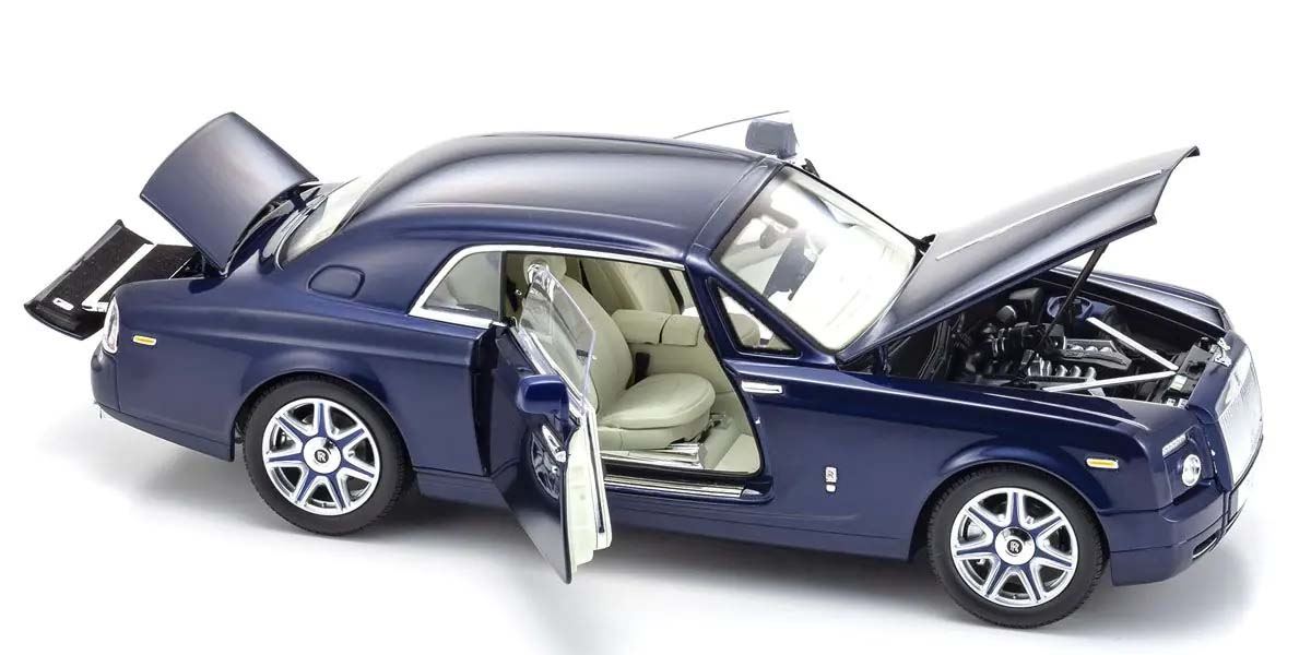Kyosho 1:18 Rolls-Royce Phantom Coup? 2008 Blue Metallic