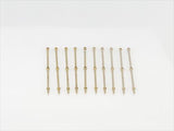 RACTIVE 2 Hole Stanchion, Brass 40mm (Pk10)