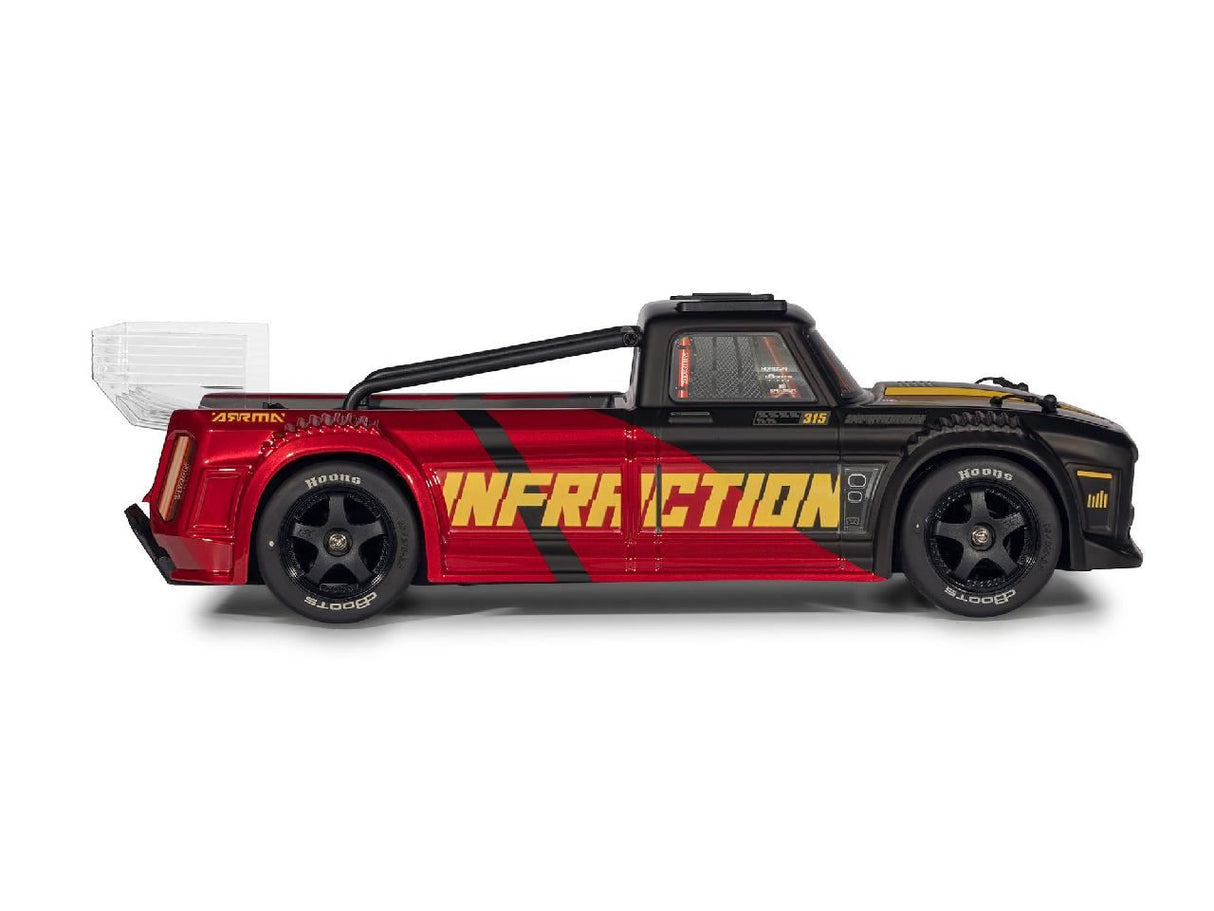 Arrma 1/8 Infraction 223S Dsc 4X4 Rtr Street Bash, Red/Black