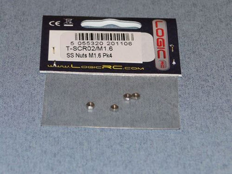 RACTIVE SS Nuts M1.6 Pk4