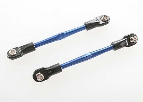 TRAXXAS Turnbuckles, blue-anodised, toe links, 59mm (2)