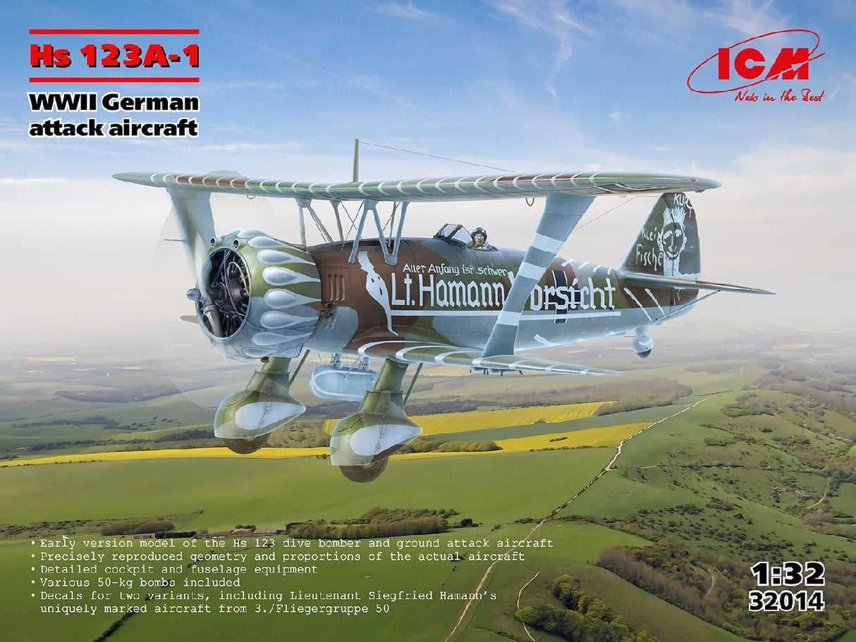 Icm Hs 123A-1, Wwii German Attack Aircraft