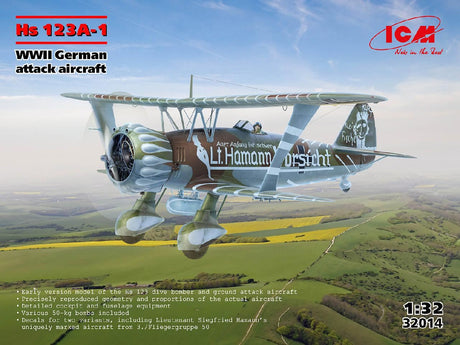 Icm Hs 123A-1, Wwii German Attack Aircraft
