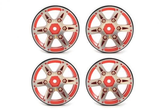 FASTRAX 1.9" HEAVYWEIGHT SPLIT 6-SPOKE ALLOY BEADLOCK WHEELS