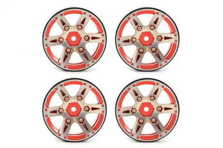 FASTRAX 1.9" HEAVYWEIGHT SPLIT 6-SPOKE ALLOY BEADLOCK WHEELS