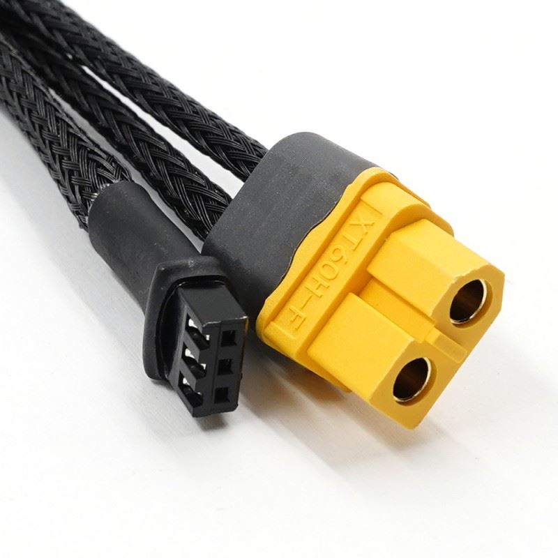 Yeah Racing Xt60 Plug To 2Mm Plug (Angled Type) Charging Cable W/ Balance Plug (32Mm)