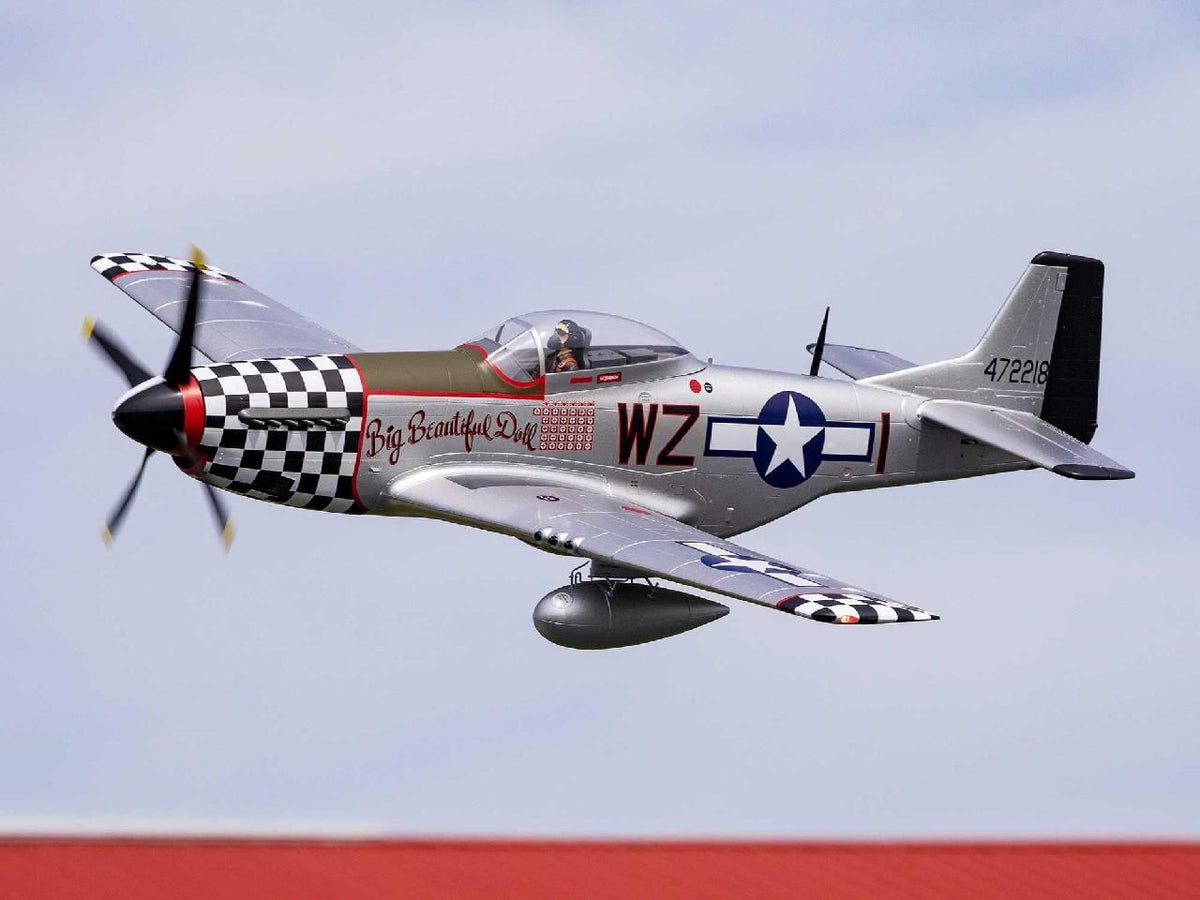 E Flite P-51D Mustang Inbig Beautiful Dollin 1.5M Pnp