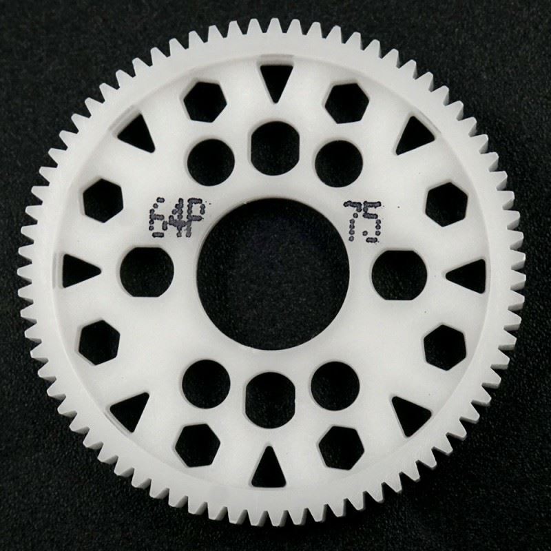 Yeah Racing Competition Delrin Spur Gear 64P 75T For 1/10 On Road Touring Drift
