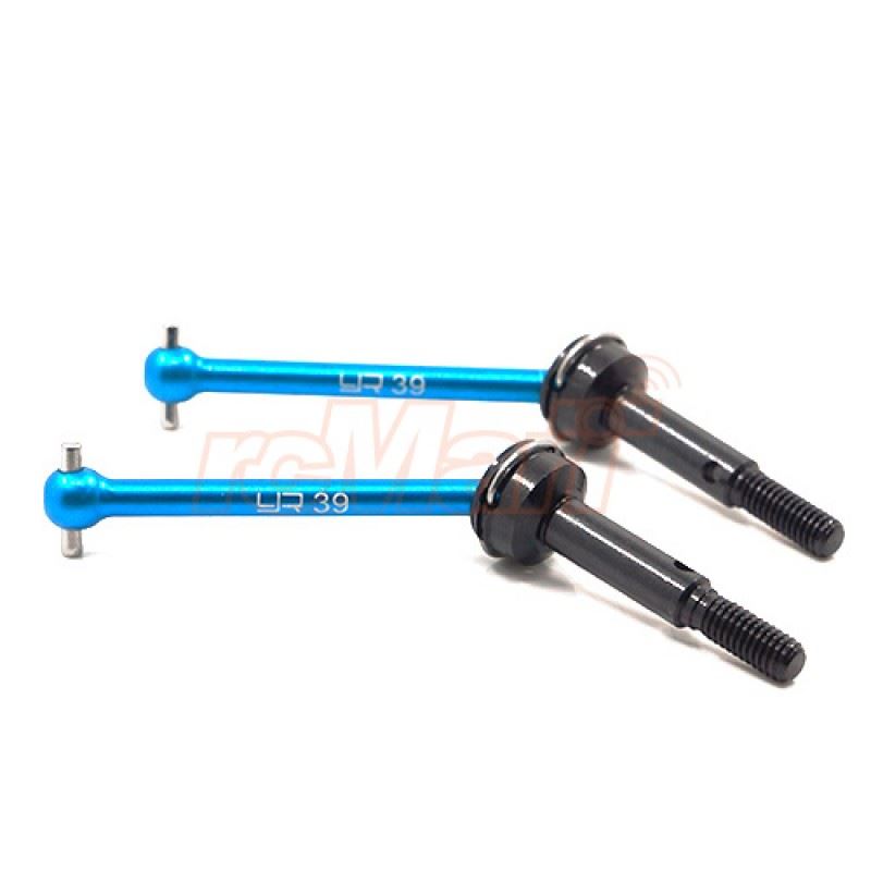 Yeah Racing 7075 Aluminum Rear Universal Steel Shaft 39mm 2pcs For Tamiya XV-01