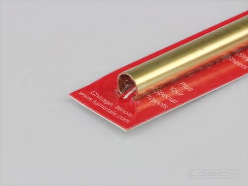 KS 300mm Round Brass Tube 10mm OD (Pk1) .45mm Wall
