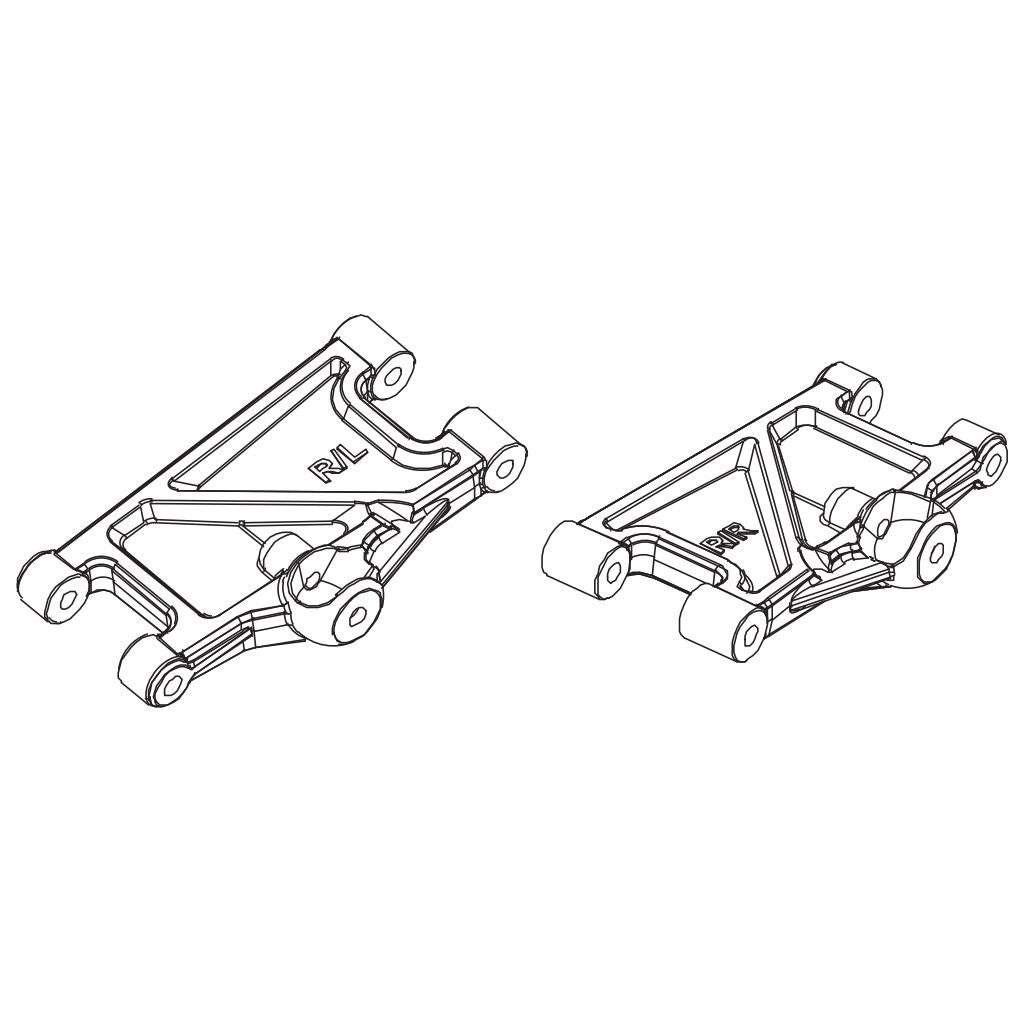 Pd Racing Rr. Lower Suspension Arm 2Pcs