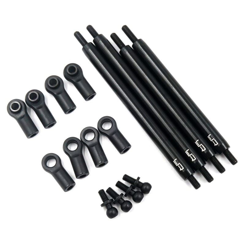 Yeah Racing Aluminum Links Set Upper for Tamiya CC02 Black
