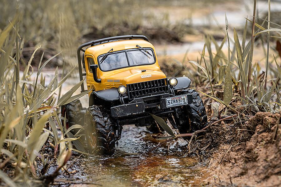 FMS FCX 1/24TH POWER WAGON SCALER RTR - YELLOW