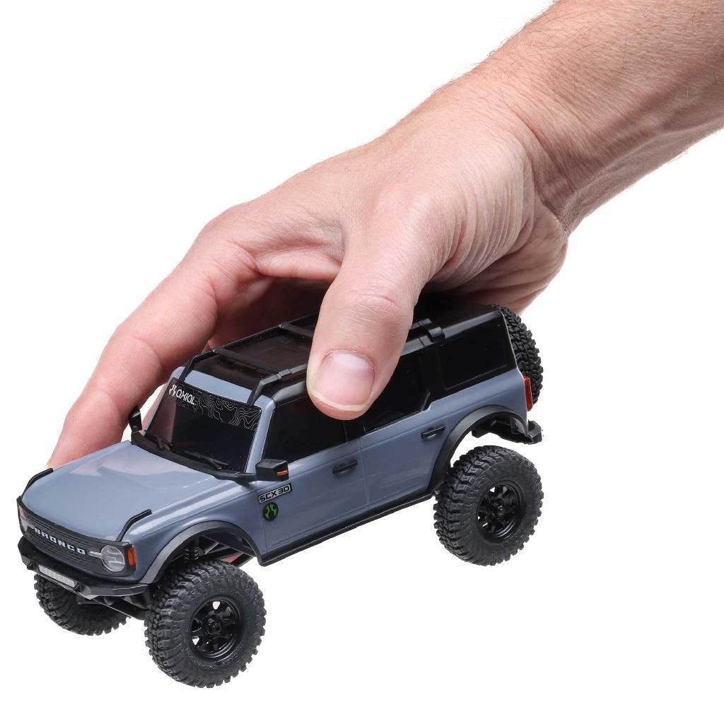 Axial 1/30 Scx30 Ford Bronco 4X4 Rtr Rock Crawler Grey