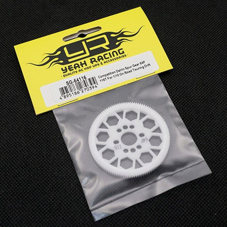 Yeah Racing Competition Delrin Spur Gear 64P 116T For 1/10 On Road Touring Drift