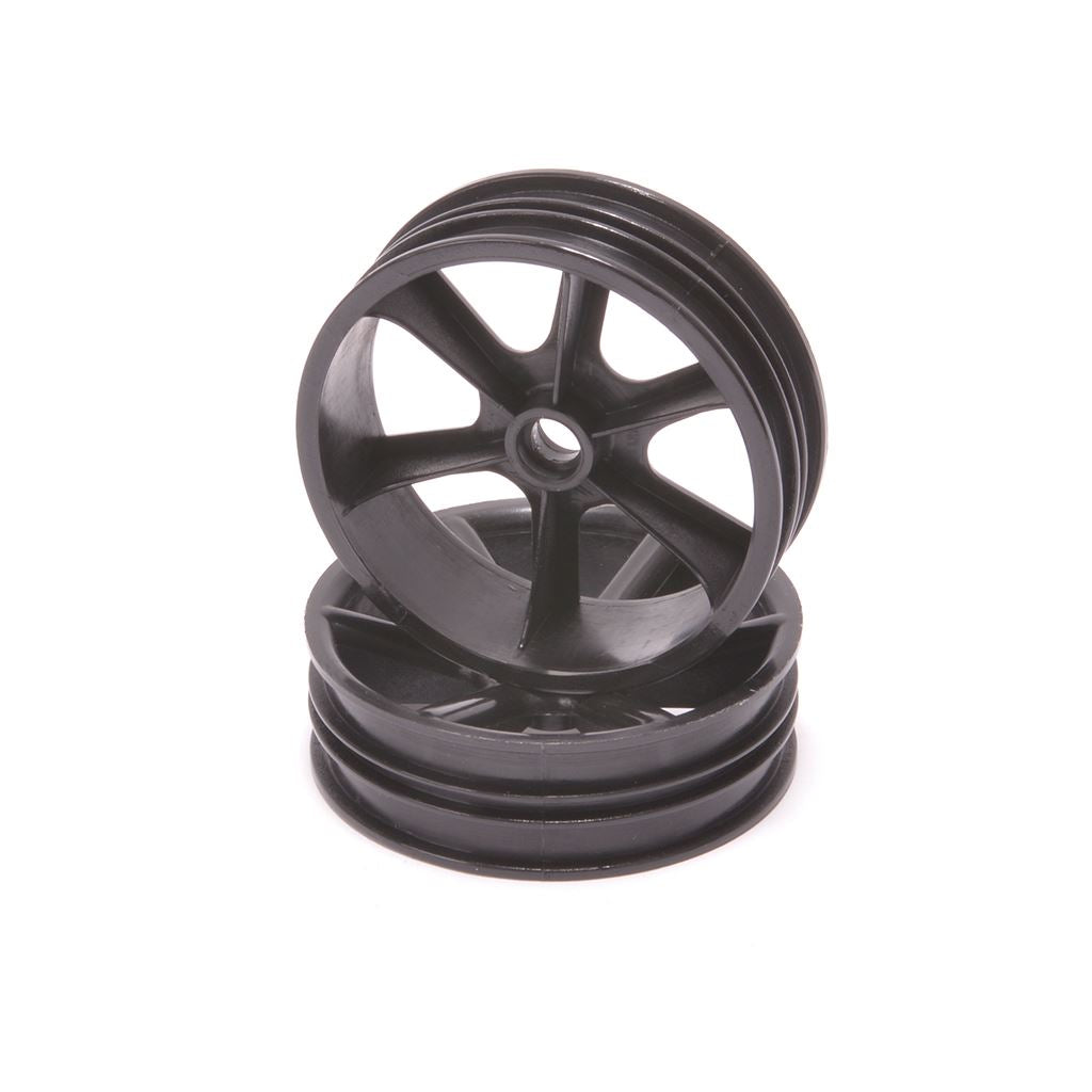 Jc 6 Spoke 2.2 2Wd Front Black Wheel Cougar 2K Pr