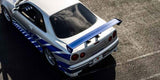 Kyosho 1:12 Resin Nissan Gt-R 2001 Fast & Furious Silver/Blue Stripes