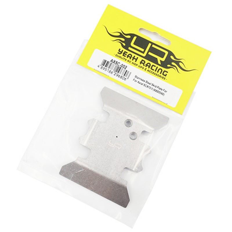 Yeah Racing Stainless Steel Skid Plate For For Axial SCX10 II (AX90046)