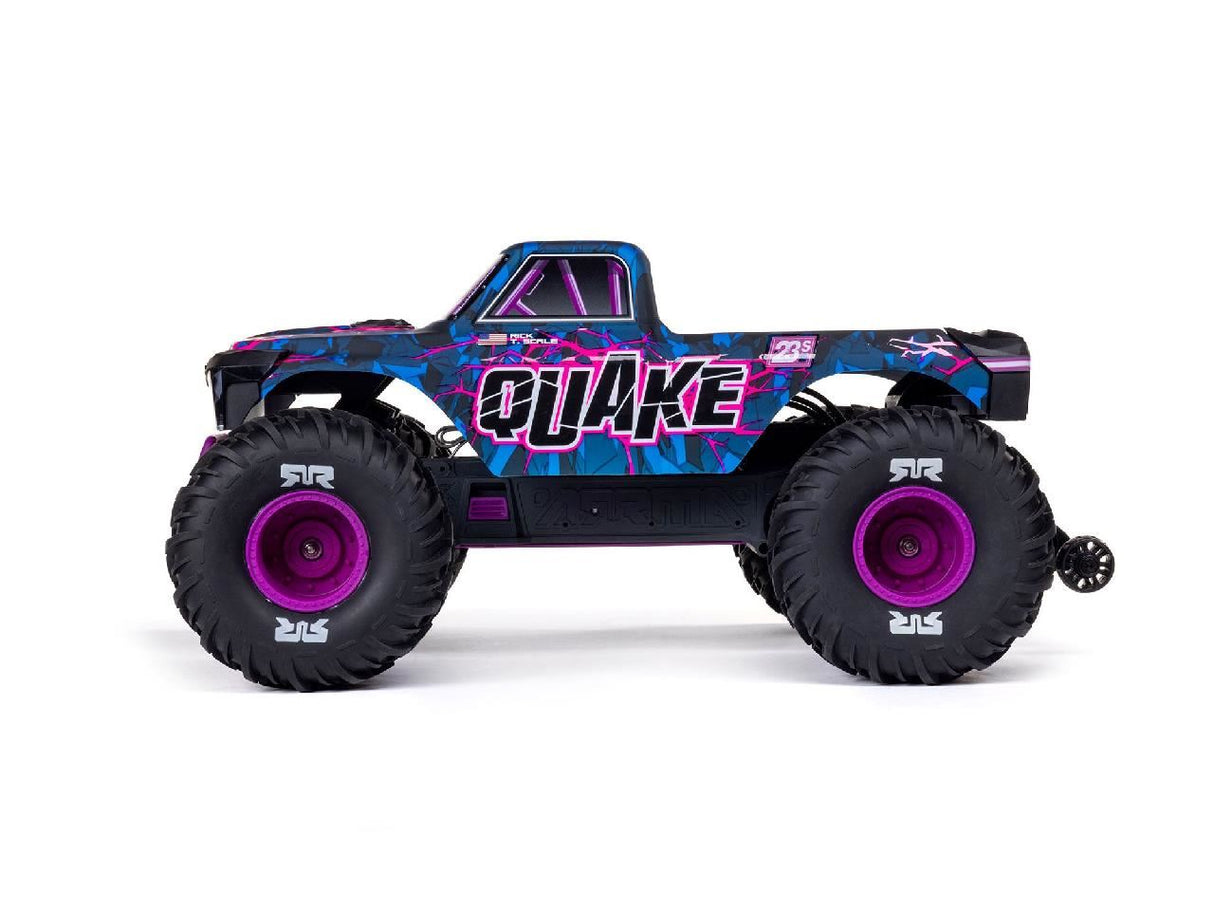 Arrma 1/10 Quake 223S Dsc 2Wd Rtr Brushless Monster Truck, Purple