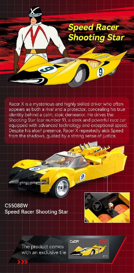Cada Speed Racer 1:24 Shooting Star Car - 250 Pcs