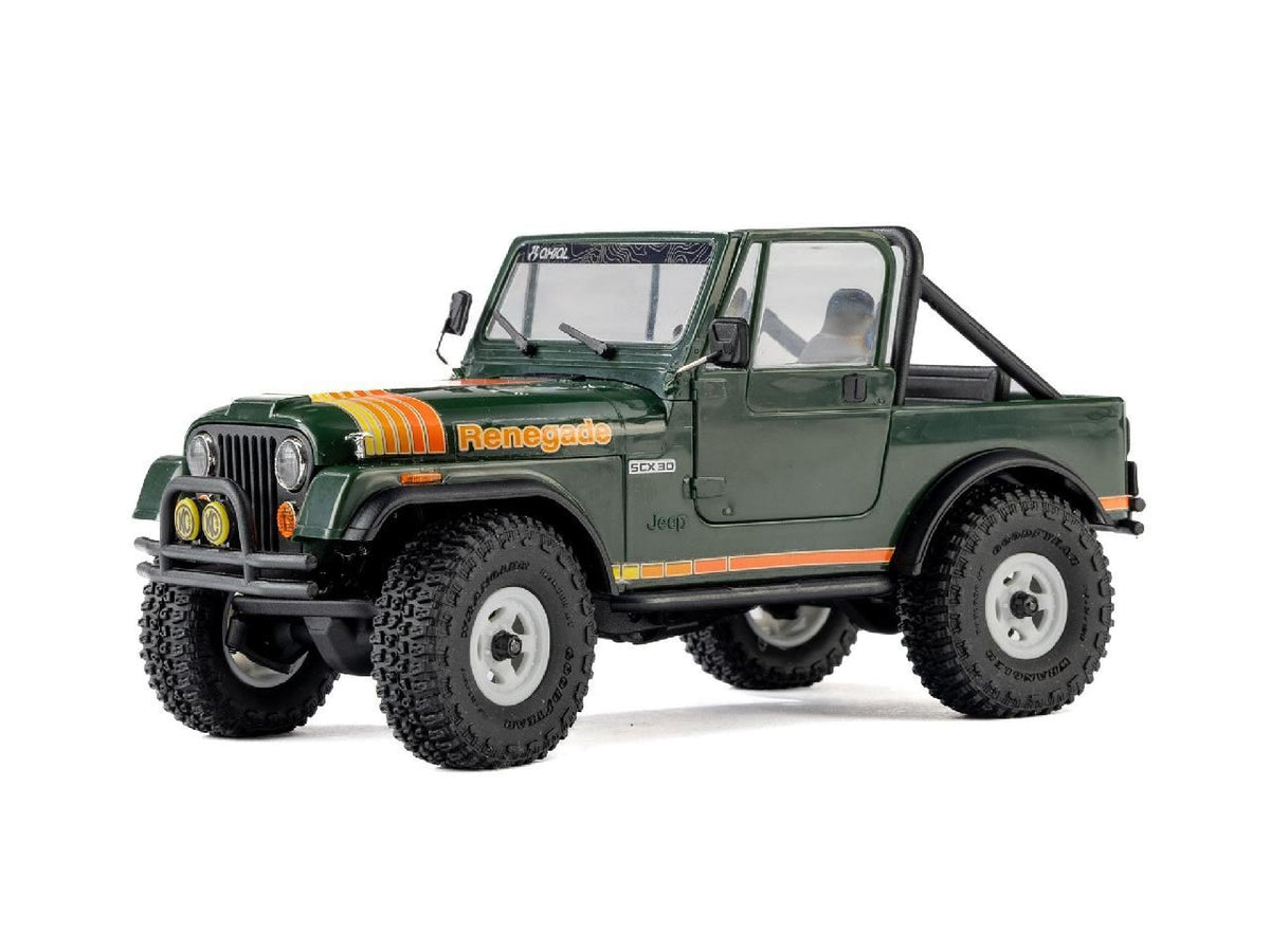 Axial 1/30 Scx30 Jeep Cj-7 Renegade 4X4 Rtr, Green