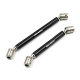 Yeah Racing Stainless Steel Front & Rear Center Shaft Set Black For Axial RBX10 Ryft