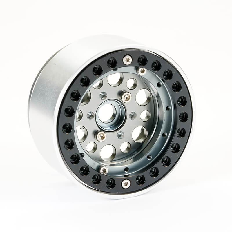 FASTRAX ALUMINIUM BEADLOCK SIXO 1.9  WHEELS - GREY (4PC)