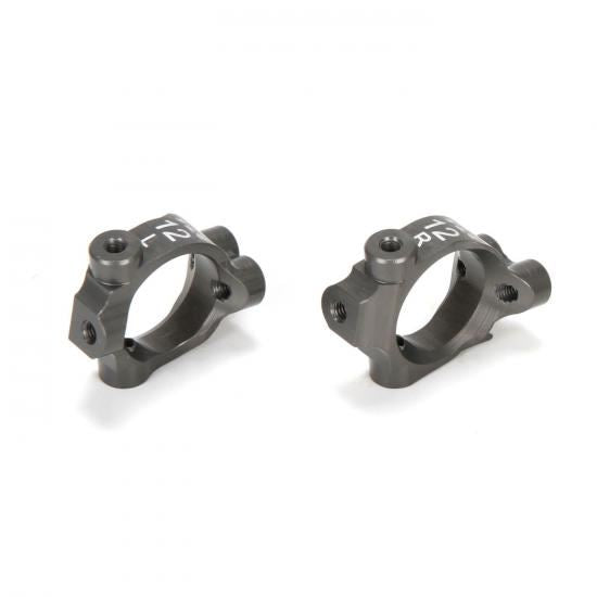 TLR Caster Block Set, 12.5 degrees, Aluminum: 22-4