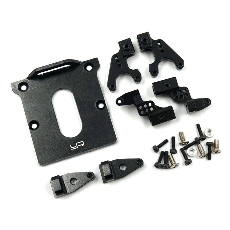 Yeah Racing Aluminum Front & Rear Adjustable Shock Mount For Axial SCX24
