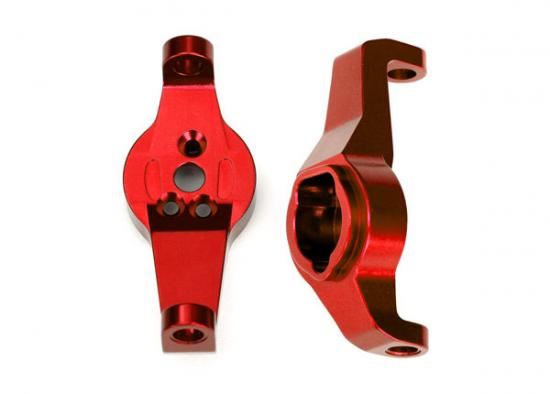 Traxxas Caster blocks 6061-T6 aluminum (red-anodized) left and right