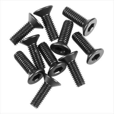 AXIAL M2.6x8mm Hex Socket Flat Head Black (10)