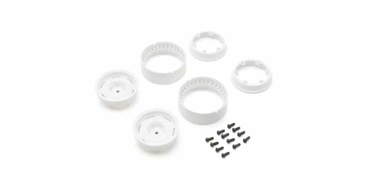 Kyosho Kc10 Bead-Lock 1.9 Inches Dish White Wheels (2)