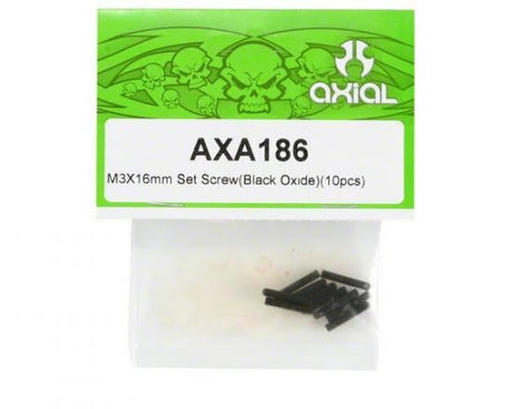 AXIAL Set Screw M3x16mm Black Oxide (10)