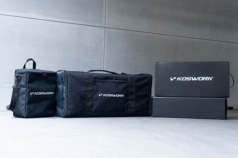 Koswork 1/10 Racing Bag (W/Radio Bag & 2 Car Cases) (65X26X31Cm)