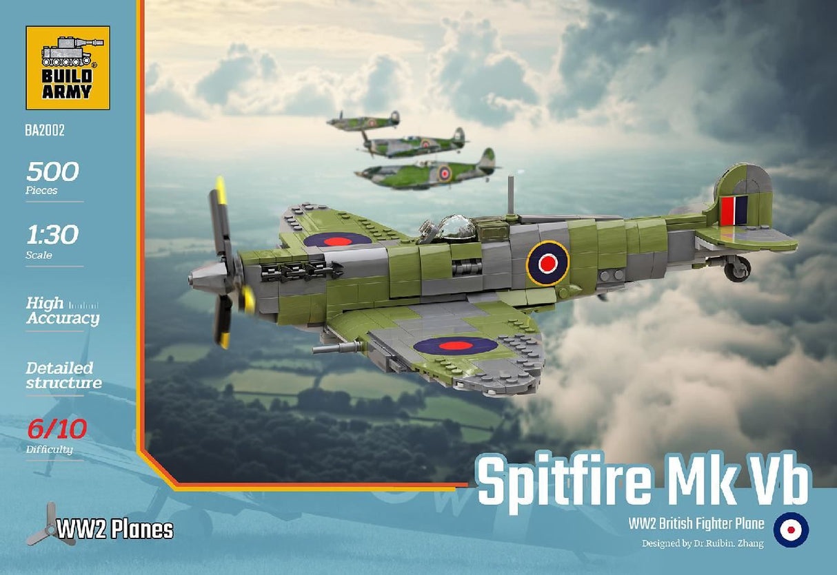Build Army Supermarine Spitfire Mk Vb Fighter Plane