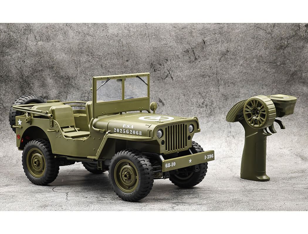 E-Zee Rc 1/10 4Wd Rc Willys Jeep With Led Lights