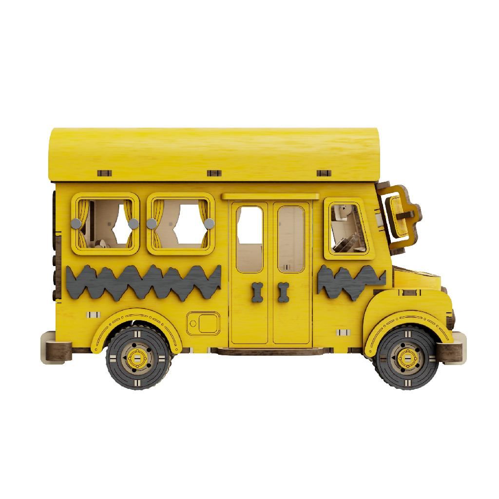 Puremind Peanuts™ Snoopy Yellow School Bus
