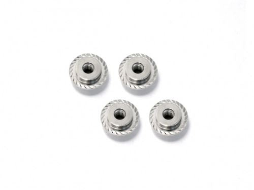 HPI Flanged Lock Nut M5X8mm (Silver/4Pcs)