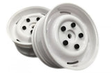 FTX OUTBACK STEEL LOOK LUG WHEEL (2) - WHITE