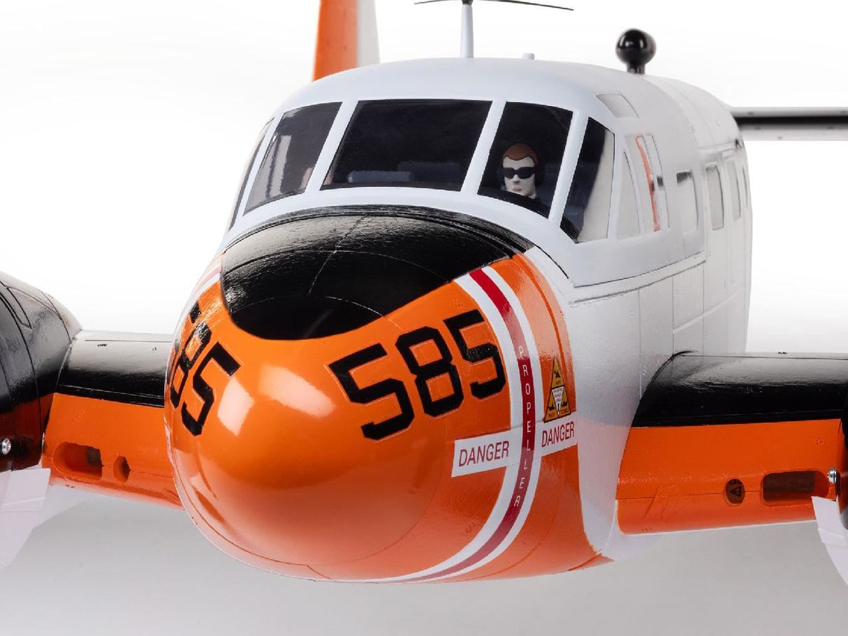E Flite Beechcraft D18/Rc-45J 1.5M Bnf Basic With As3X+ And Safe Sel