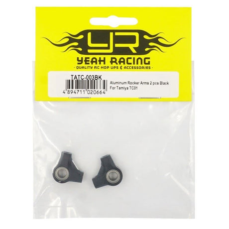Yeah Racing Aluminum Rocker Arms 2 pcs Black For Tamiya TC01