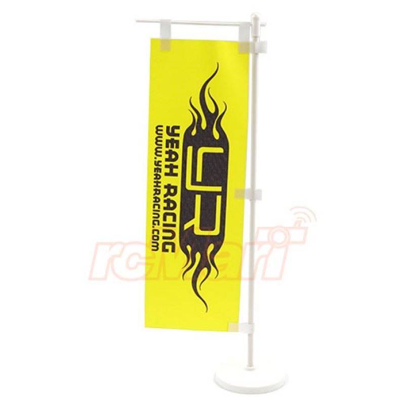 Yeah Racing Track Flag w/ Plastic Stand