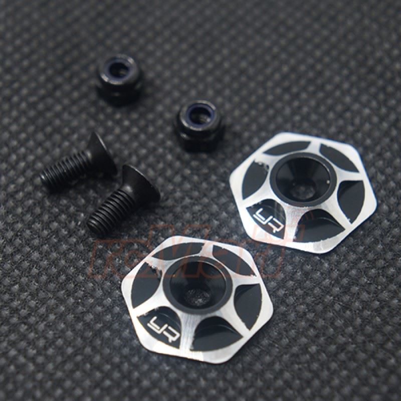 Yeah Racing Aluminum Wing Holder For 1/10 1/8 Off-Road Buggy Truggy 2 pcs Black