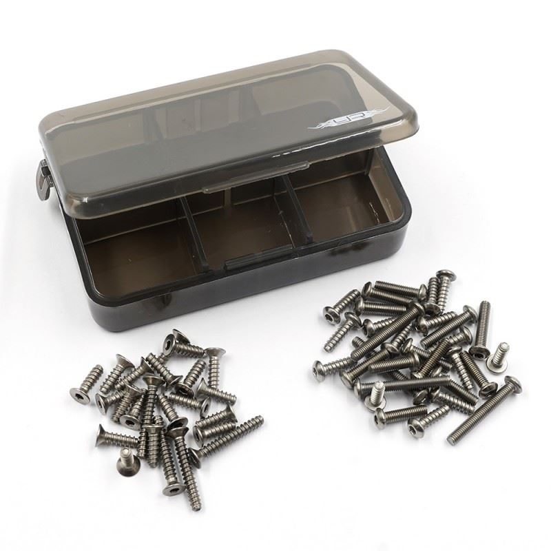 Yeah Racing Titanium Screw Assorted Set W/Box For Kyosho Fazer Mk2