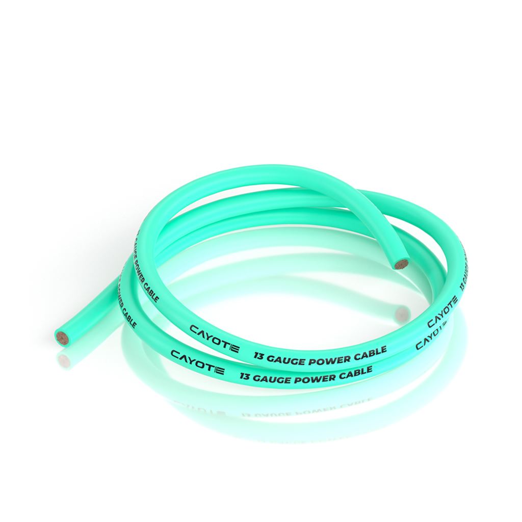 Cayote 13Awg Thin-Wall Silicone Wire - 1M Green