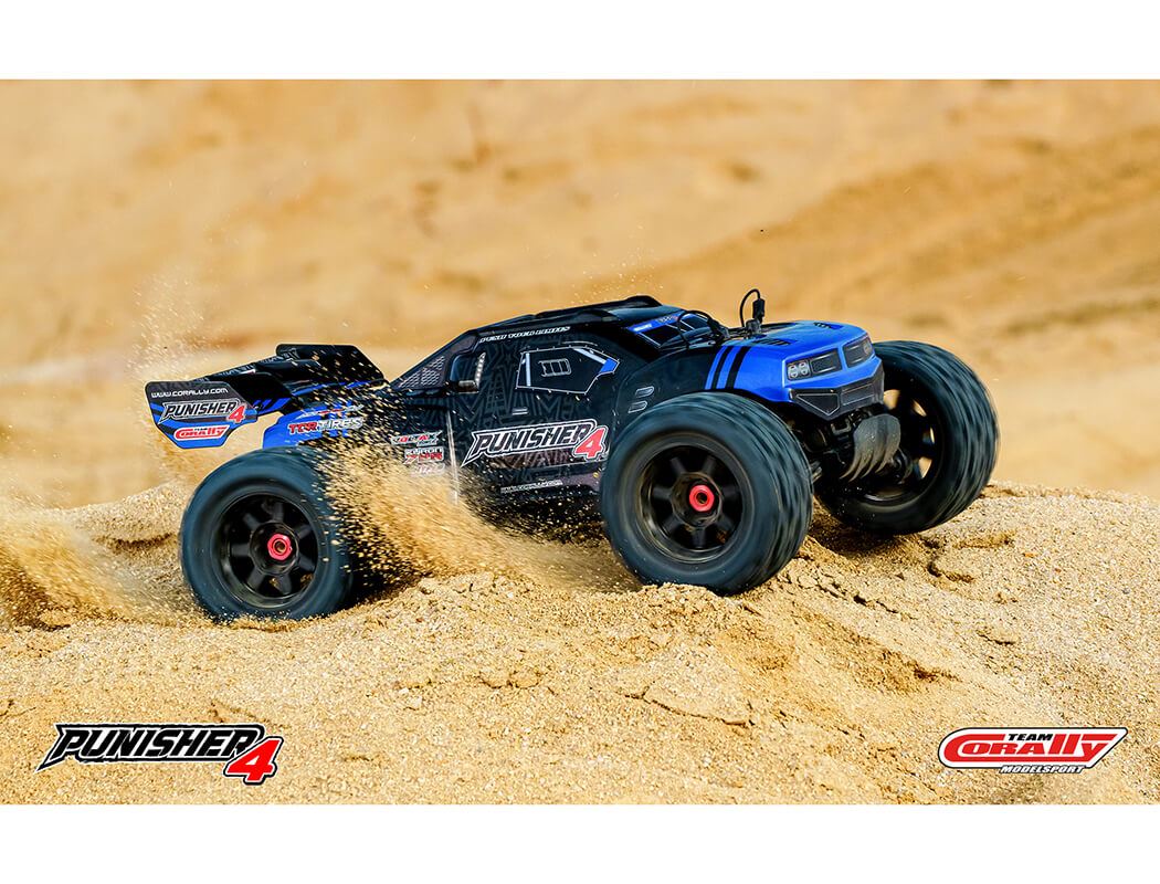 Corally Punisher 4 Brushless 4S Basher Truck Rtr - Blue