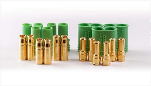 CASTLE Castle 4mm Polarized Bullet Connector 1pr
