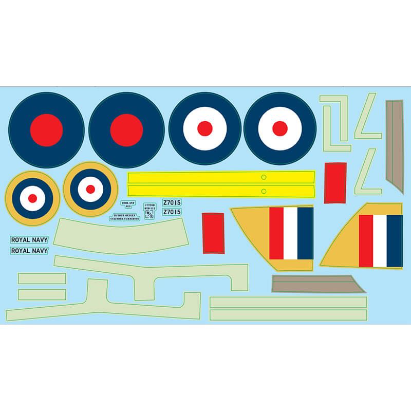 Xfly Hurricane Decal Sheet - Navy