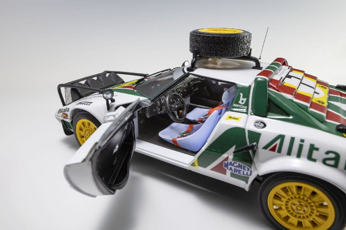 Kyosho 1:18 Lancia Stratos Hf S.Munari 3Rd Safari Rally 1977 Nr.7