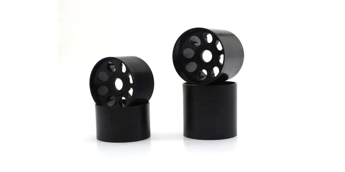 Front & Rear Black Wheels Kyosho Ep Fantom 4Wd (4)